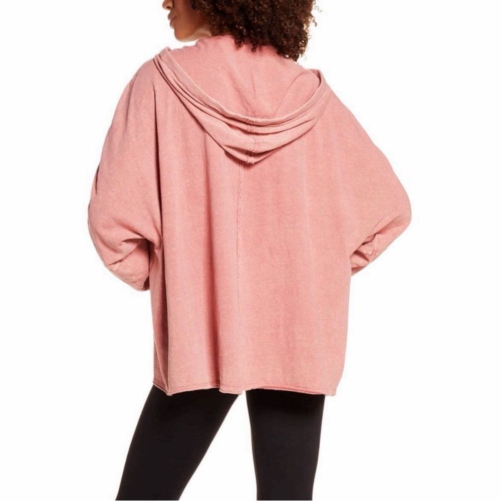 FREE PEOPLE MOVEMENT Cayuga Hooded Tunic Hoodie Sweatshirt‎ Pink Oversized M - Picture 13 of 13